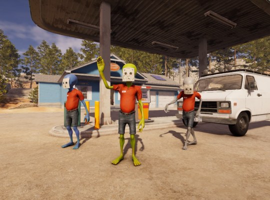 As if being a gas station attendant in Roadside Research wasn't stressful enough, I'm also an alien who has to research humans while trying not to poop goop everywhere gameplay screenshot 2