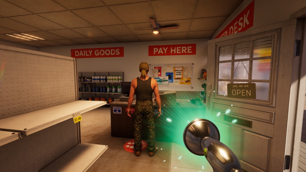 As if being a gas station attendant in Roadside Research wasn't stressful enough, I'm also an alien who has to research humans while trying not to poop goop everywhere gameplay screenshot 3