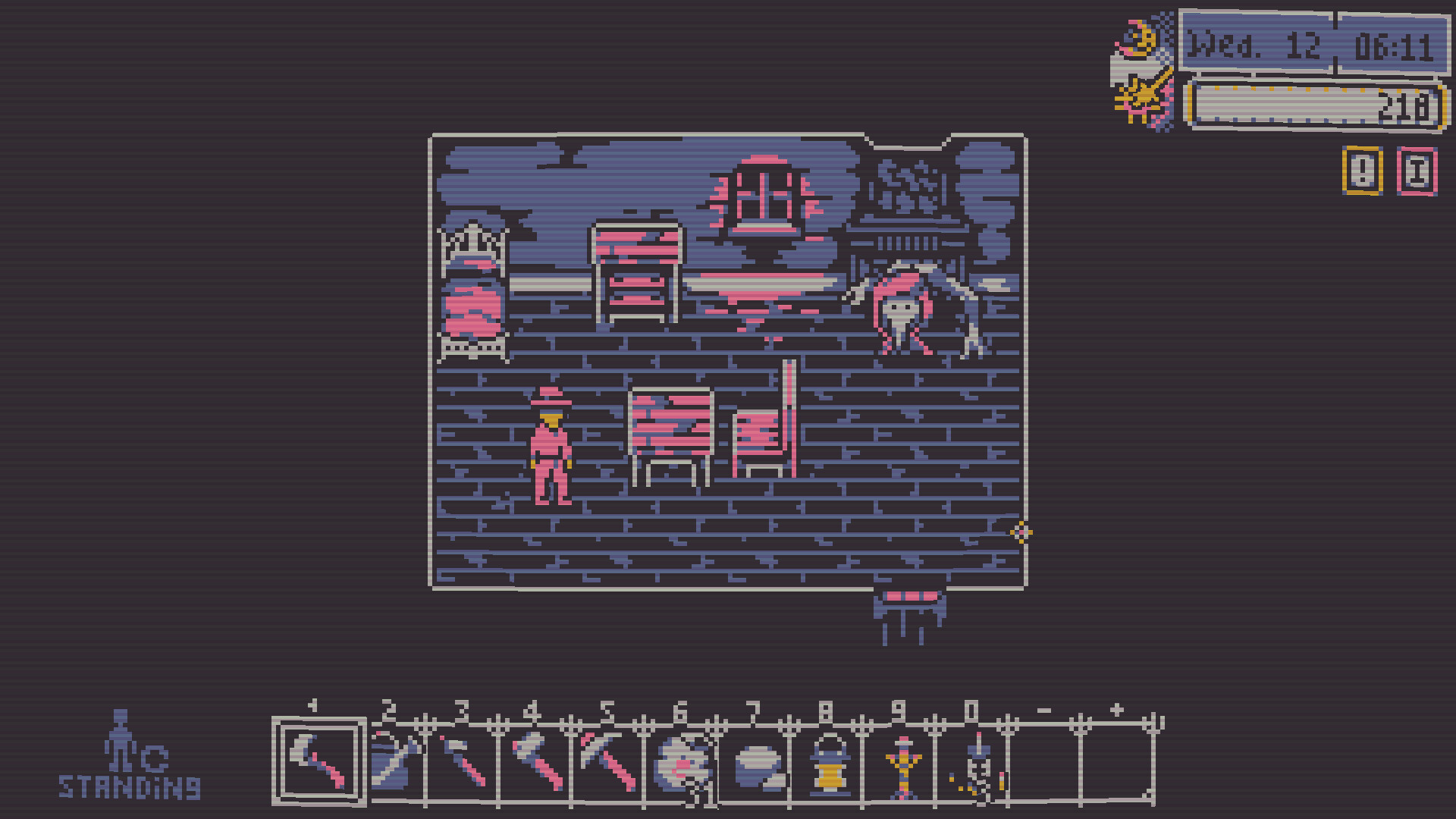 Survival horror farming simulator Besmirch gameplay screenshot