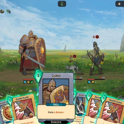 Turn-based strategy gameplay in Deathless. The Hero Quest with cards and characters.