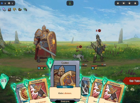 Turn-based strategy gameplay in Deathless. The Hero Quest with cards and characters.