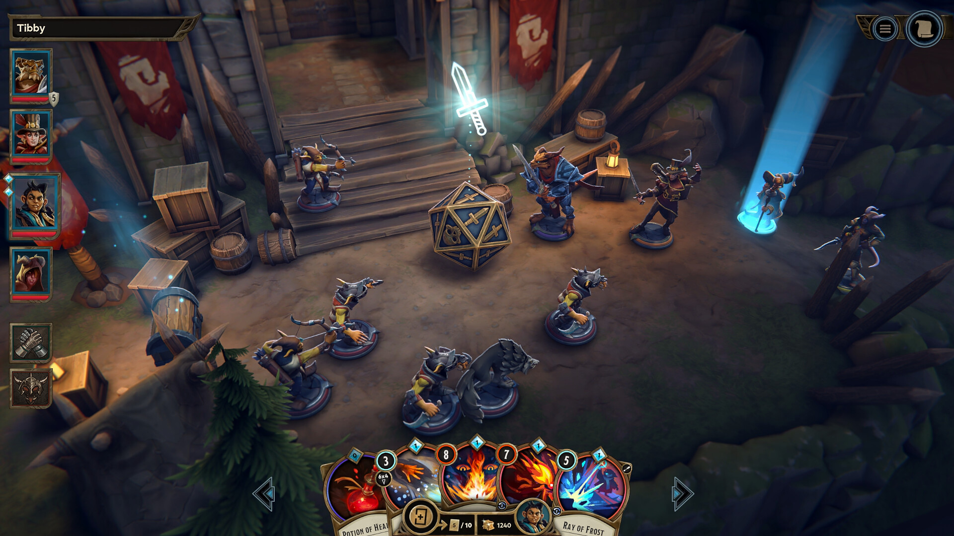 Tactical gameplay scene from Demeo x Dungeons & Dragons: Battlemarked