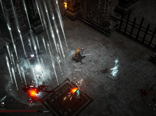 Action-packed scene from Netherworld Covenant showcasing tactical combat and dark fantasy elements.