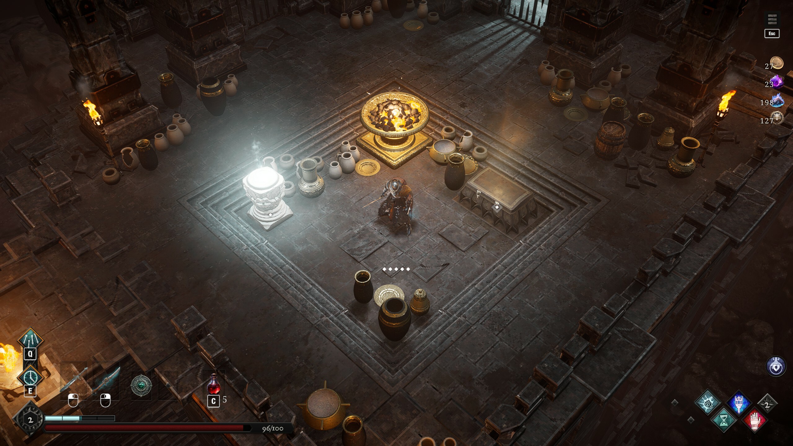 Gameplay scene from Netherworld Covenant showcasing tactical combat in a dark fantasy setting