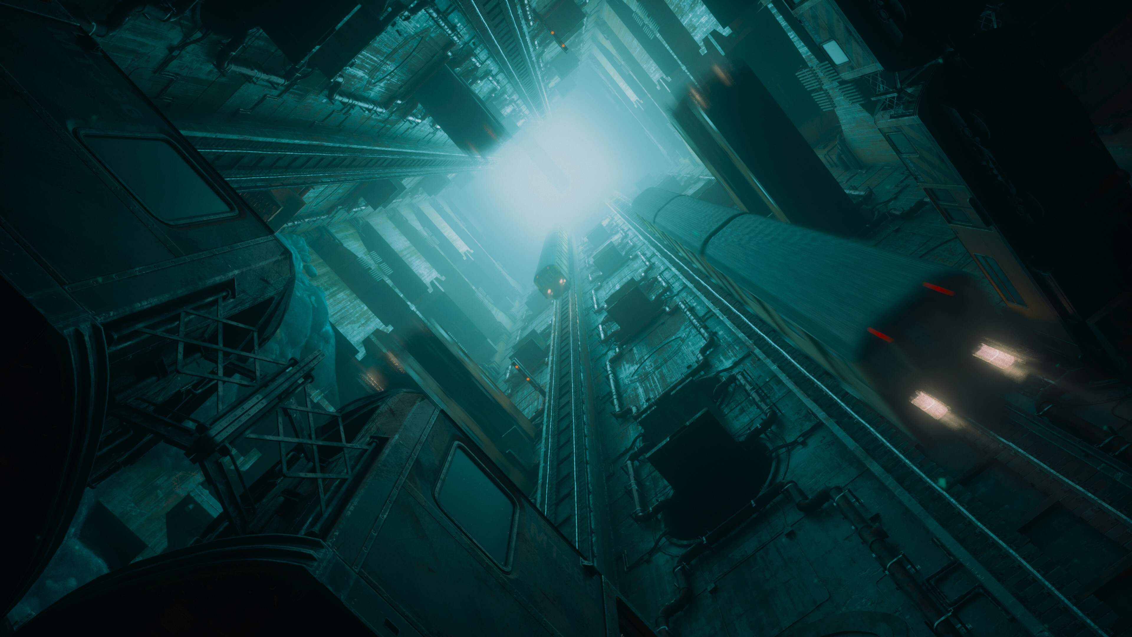 Surreal view of a distorted Manhattan in Control: Resonant with supernatural elements.