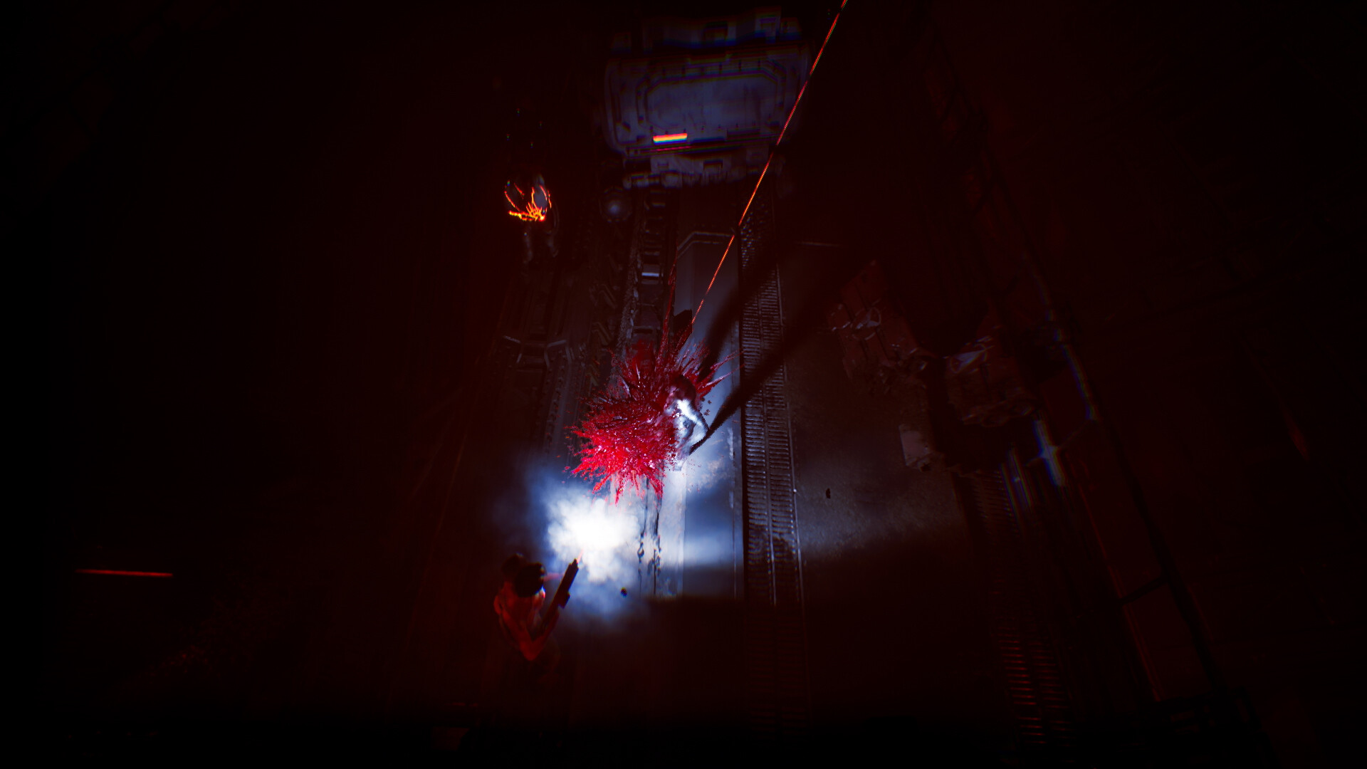Intense action scene from Graft showcasing survival horror gameplay