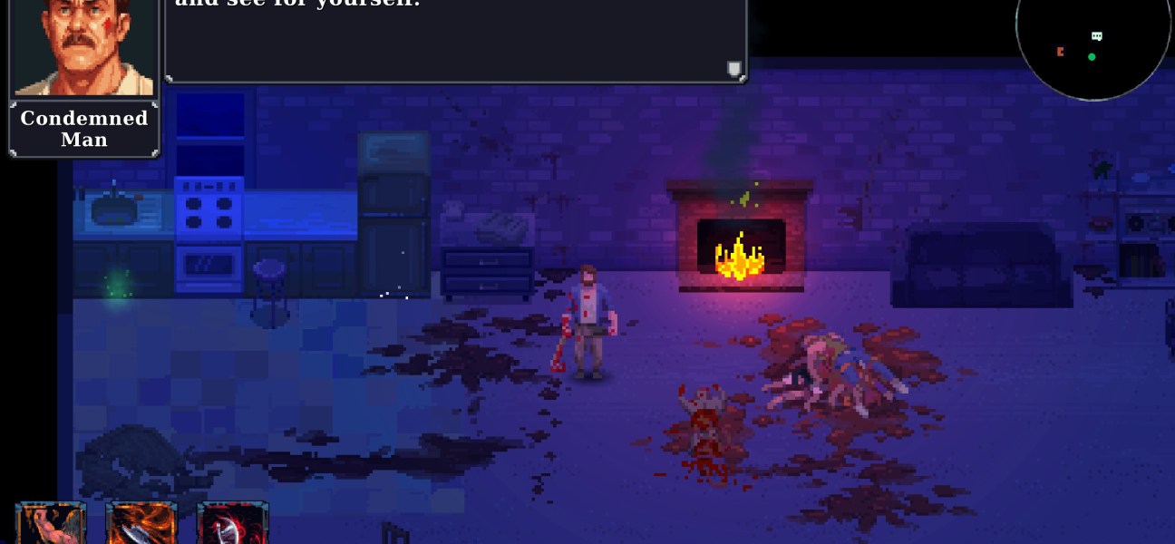 Dramatic scene from Kingdom of Night featuring a condemned man in a dark room