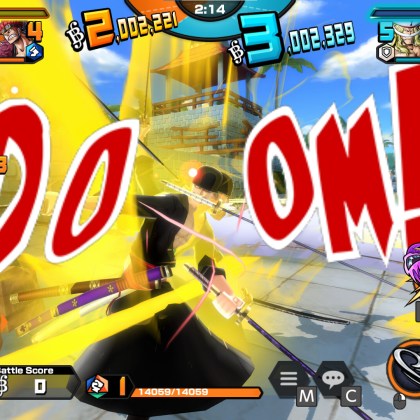 Trafalgar Law in action with explosive effects in One Piece: Bounty Rush gameplay.