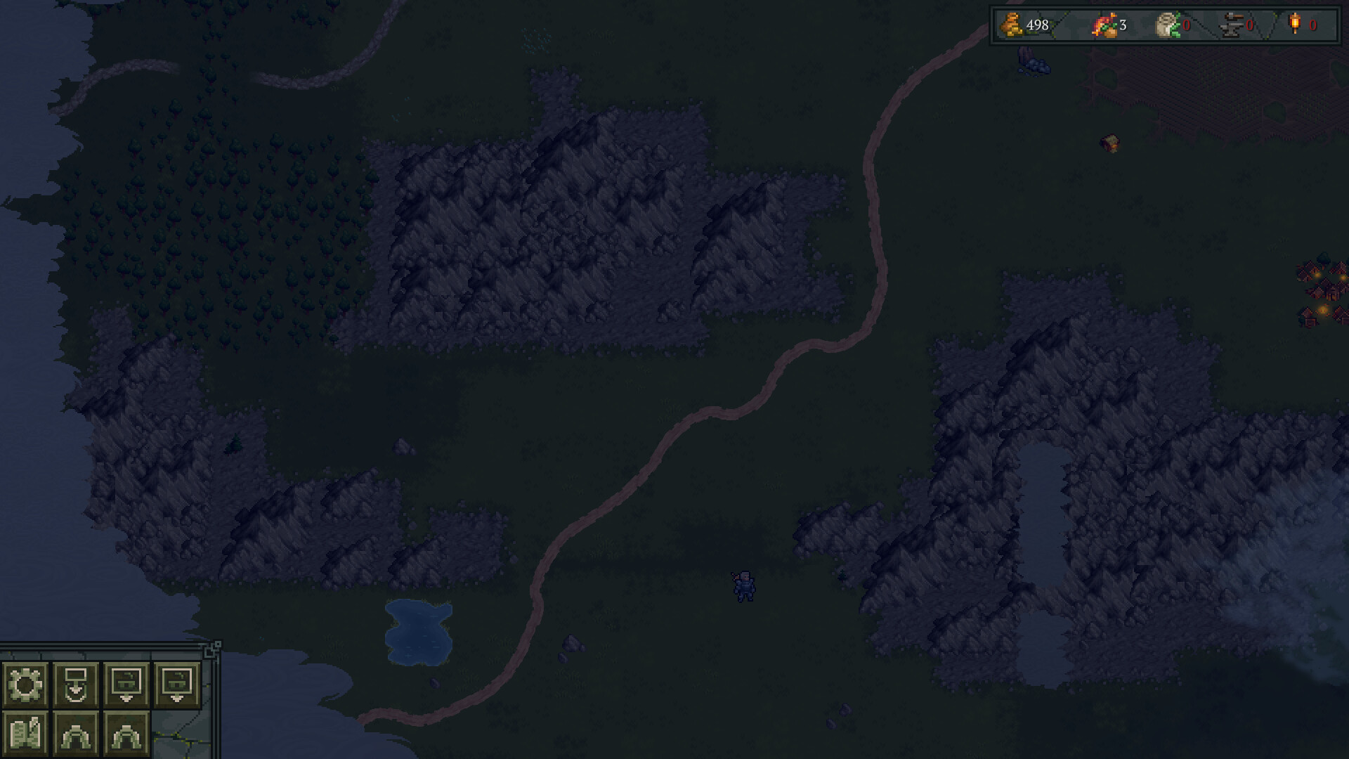 Strategic landscape view in Pathbreakers: Roaming Blades tactical RPG