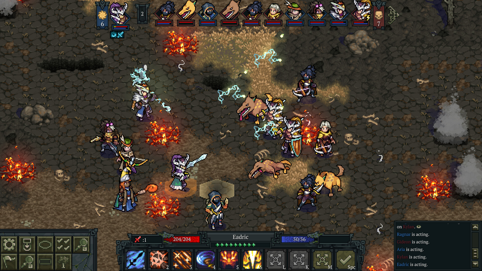 Tactical RPG battle scene in Pathbreakers: Roaming Blades with characters and spells.