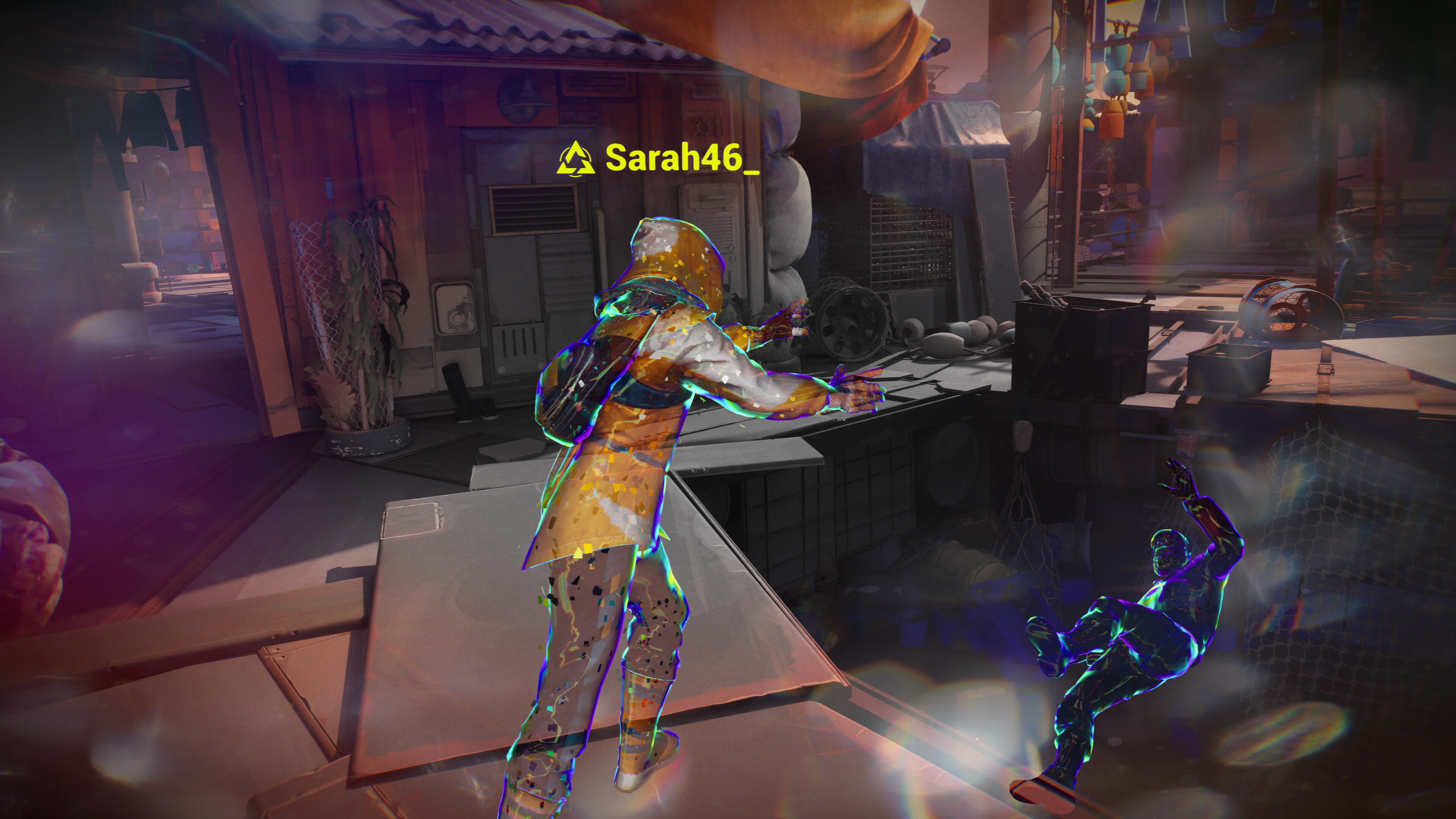 Character jumping in Tides of Tomorrow's vibrant flooded world