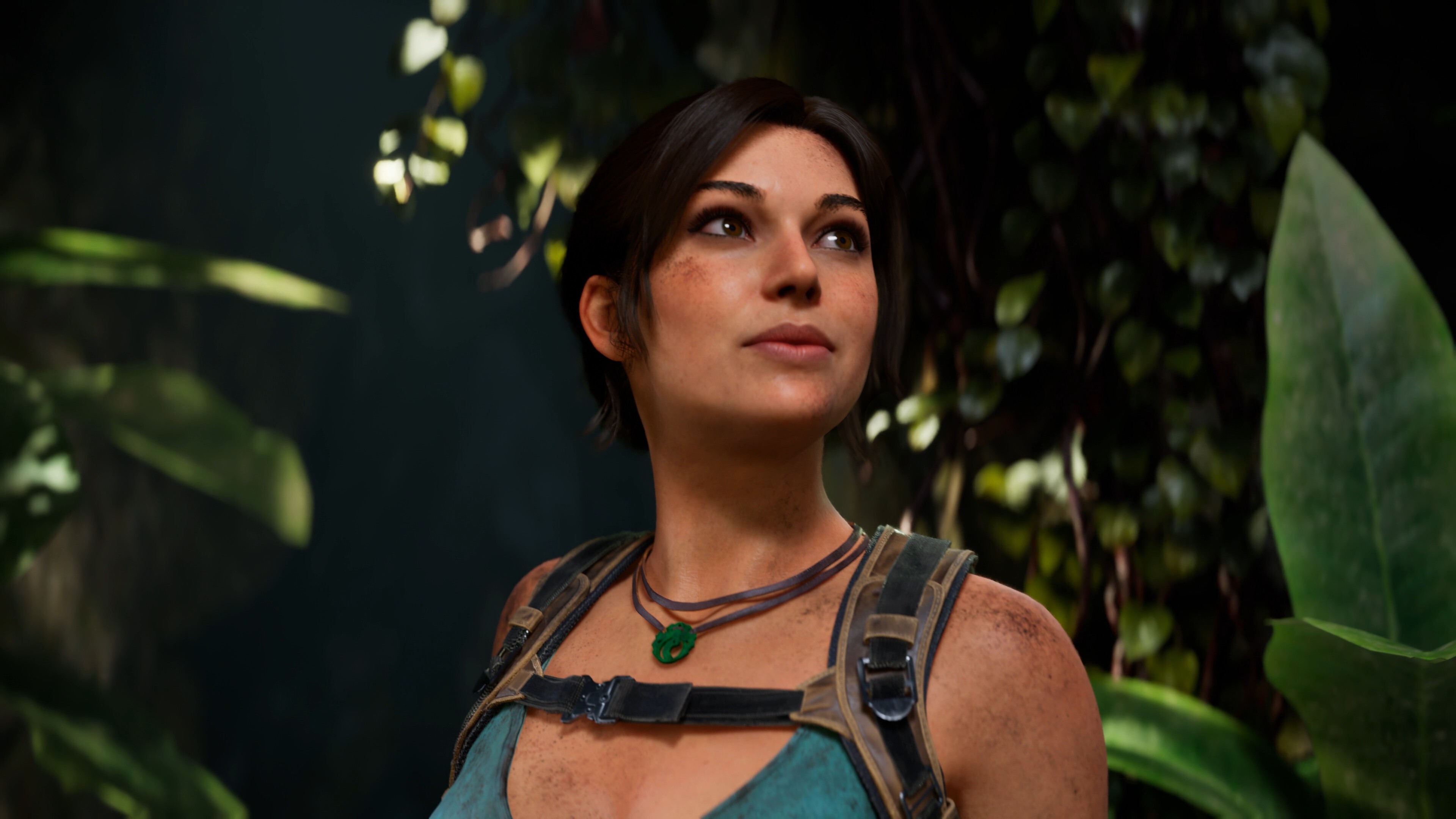 Lara Croft in lush jungle, showcasing modern graphics in Tomb Raider: Legacy of Atlantis