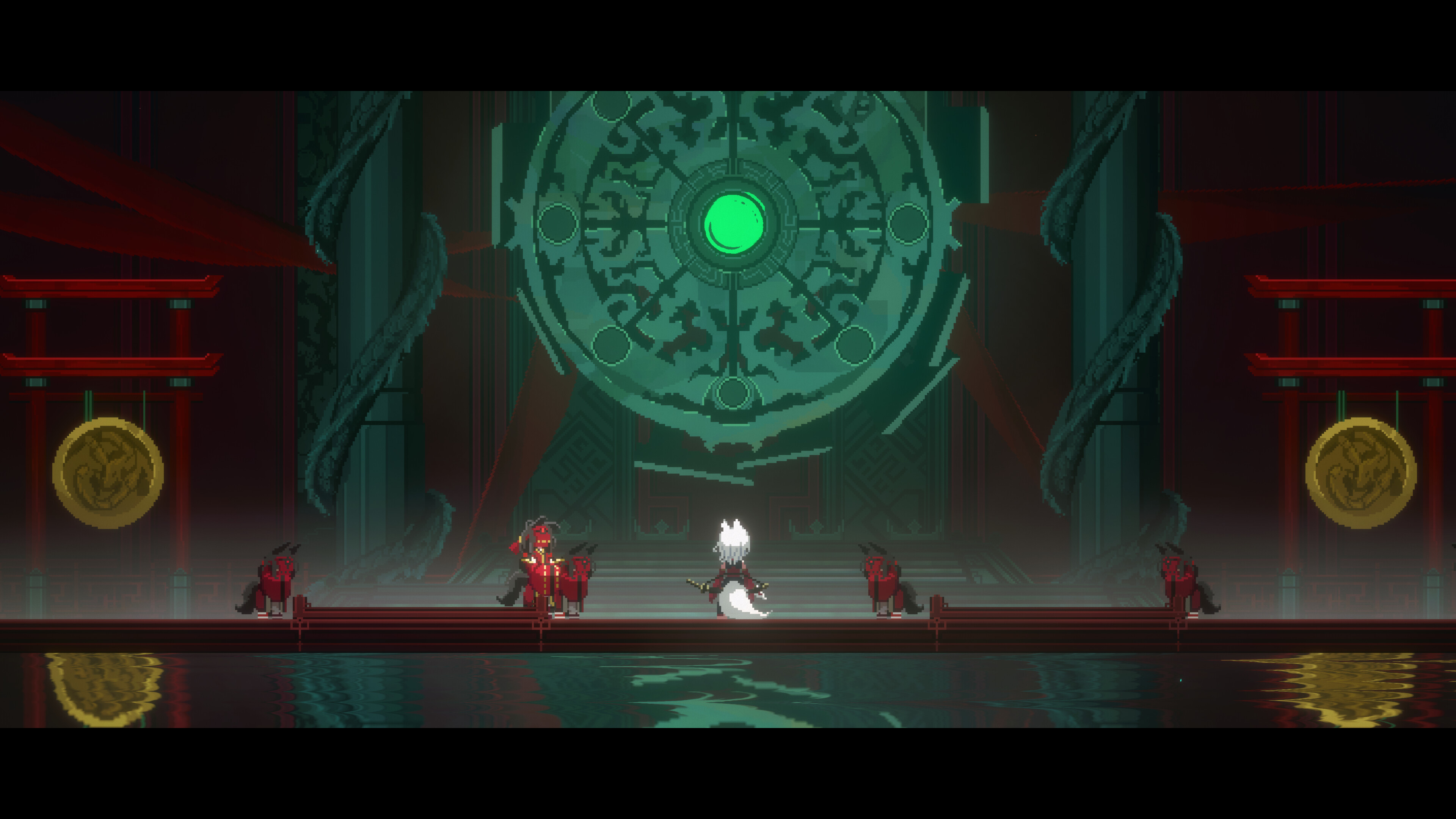 Inari gameplay scene featuring a character in an Eastern fantasy setting
