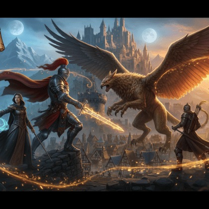 Custom AI-generated header for "5 MUST BUY games from Steam Medieval Sale"