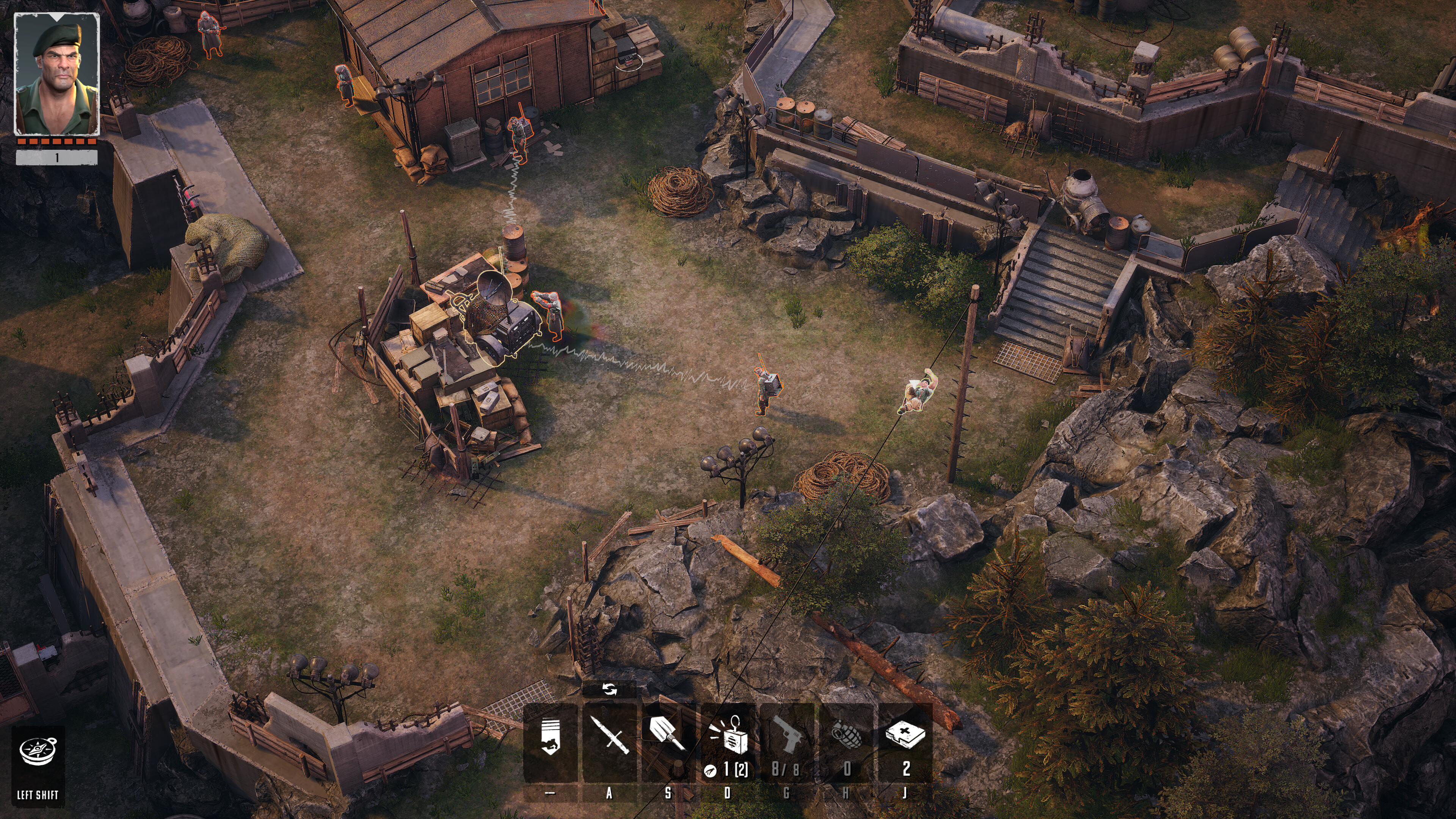 Strategic gameplay scene from Commandos: Origins - No Man Left Behind DLC