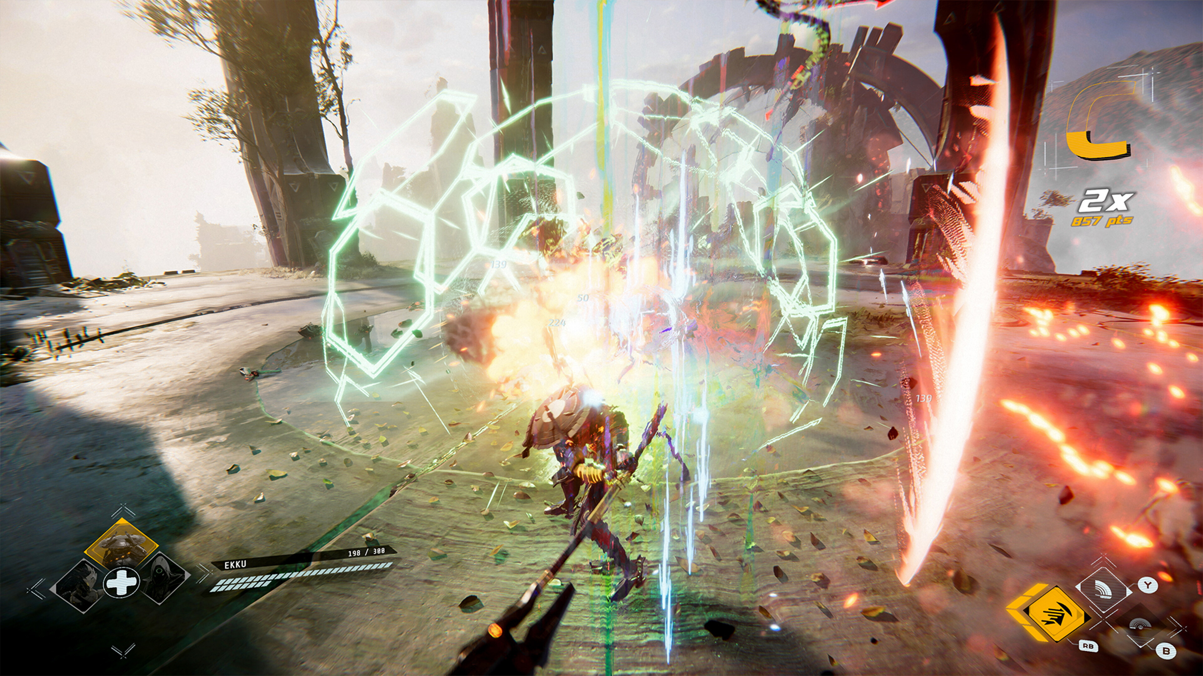 Intense action scene from Morbid Metal showcasing combat and character abilities.