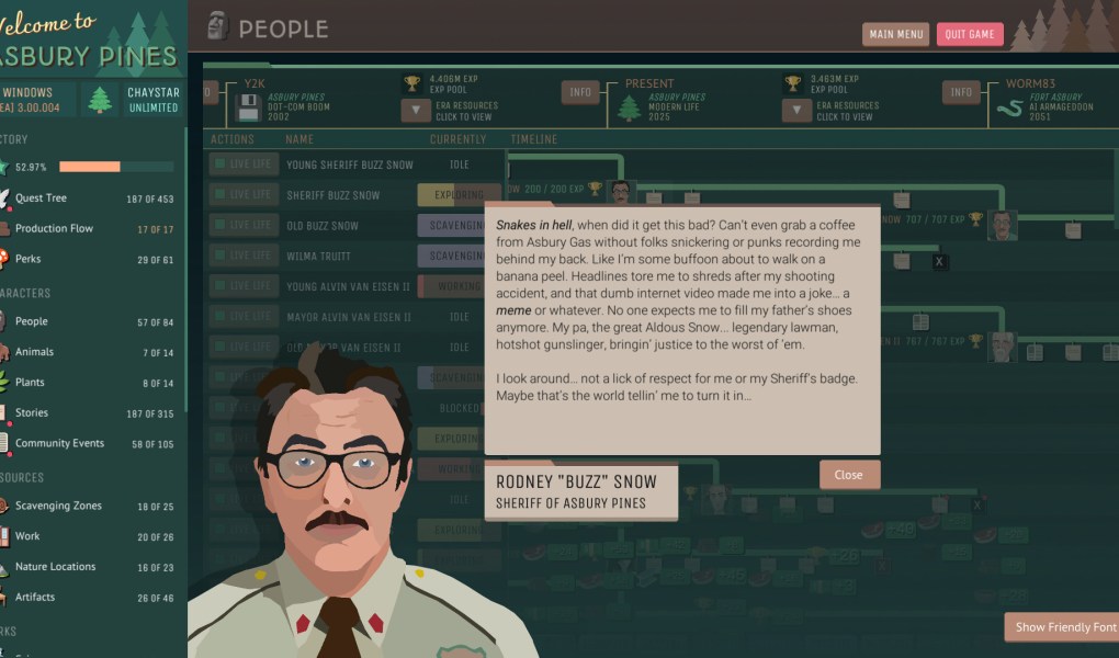 Asbury Pines gameplay screenshot 1