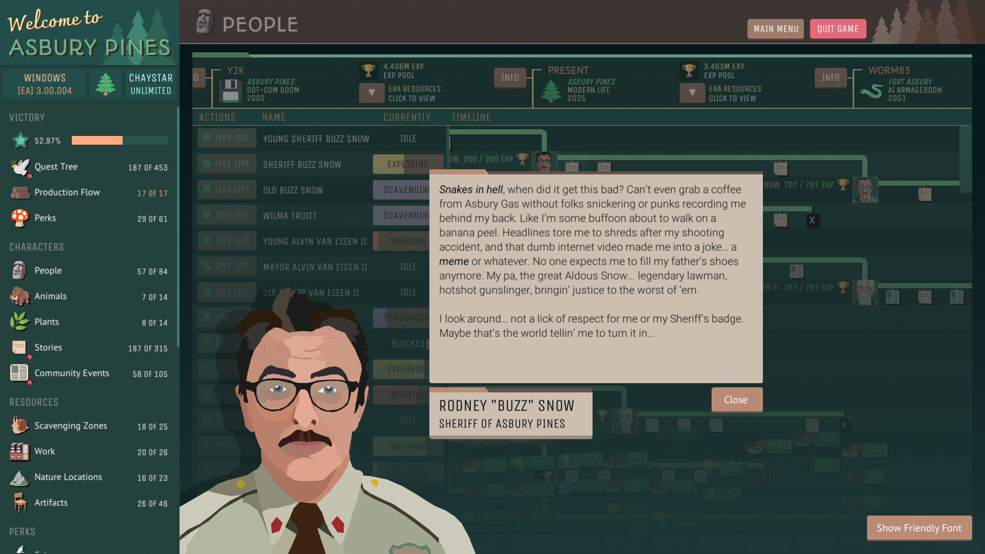 Asbury Pines gameplay screenshot 1