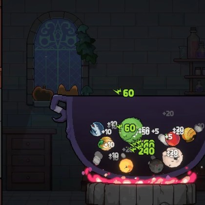 Kinny brewing potions in a mystical cauldron with vibrant ingredients