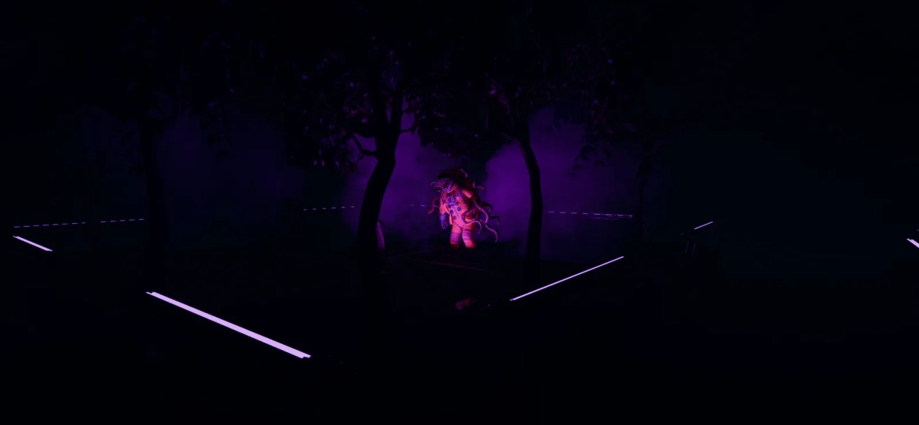 Mystical scene in LUNA: Obscura featuring vibrant colors and eerie atmosphere