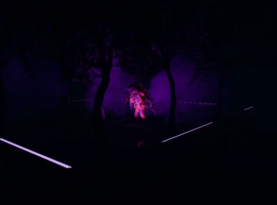 Mystical scene in LUNA: Obscura featuring vibrant colors and eerie atmosphere