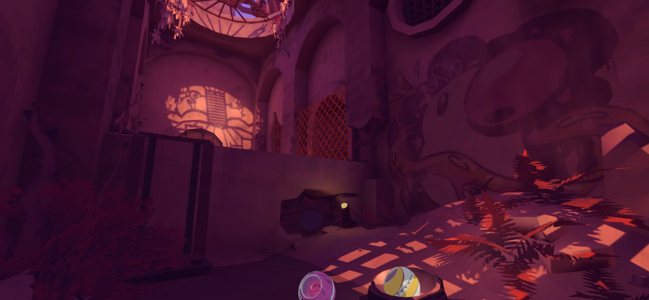 A cozy puzzle game scene showcasing vibrant colors and unique vision-based mechanics.