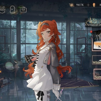 Reverse: 1999 game interface showcasing character and menu options in a fantasy setting