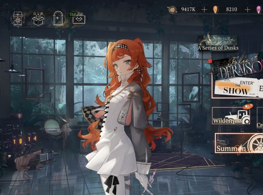 Reverse: 1999 game interface showcasing character and menu options in a fantasy setting