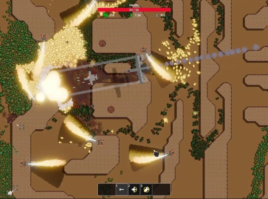 Intense aerial battle scene in Sir, We Have an Orc Problem game