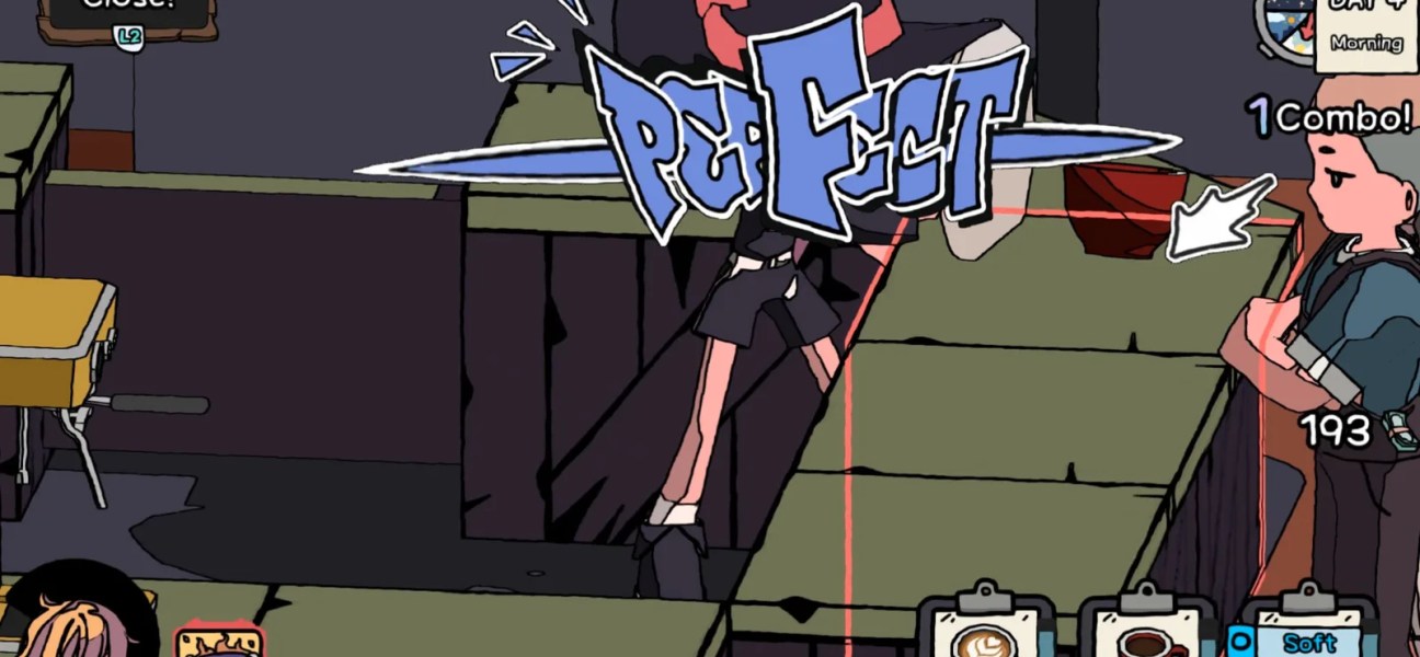 Gameplay screenshot of Hips N' Noses featuring a character in action.