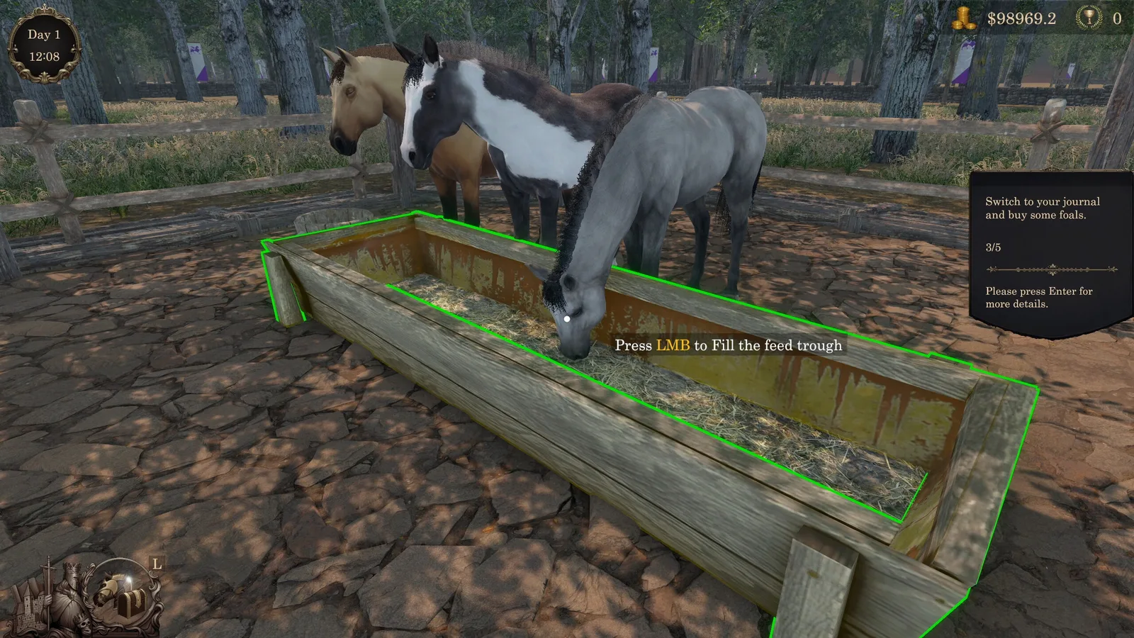 Medieval Horse Dealer Simulator gameplay screenshot 1