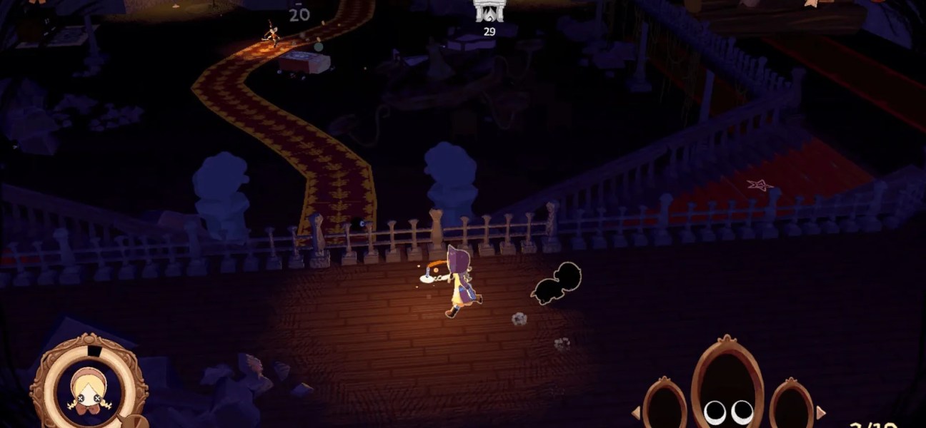 Gameplay screenshot of Sleep Herd featuring exploration and collection mechanics