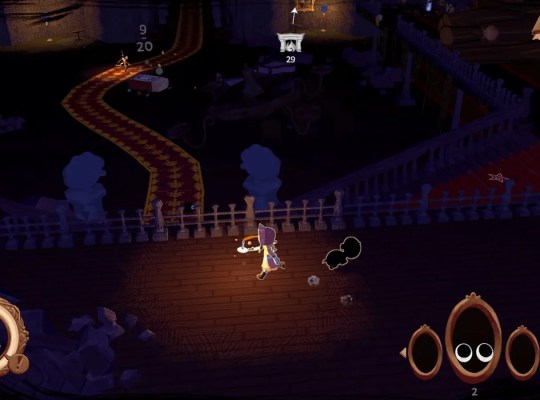 Gameplay screenshot of Sleep Herd featuring exploration and collection mechanics