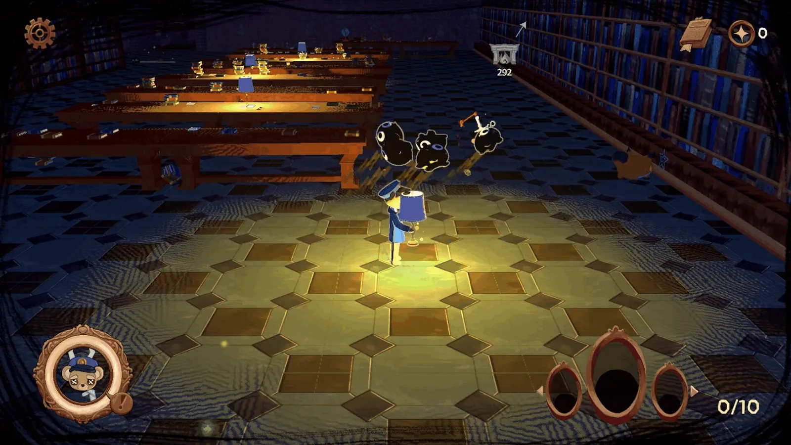 Gameplay screenshot of Sleep Herd featuring exploration and combat mechanics.