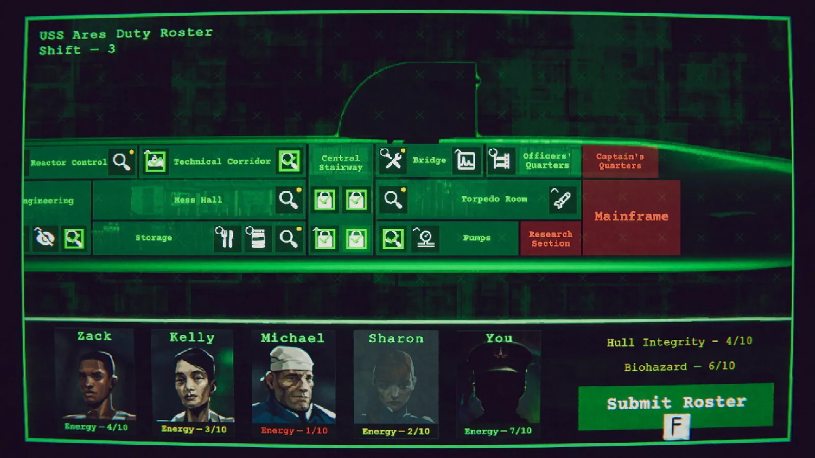 Static Dread: The Submarine gameplay screenshot 2