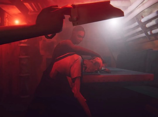 Intense moment in Static Dread: The Submarine showcasing horror elements