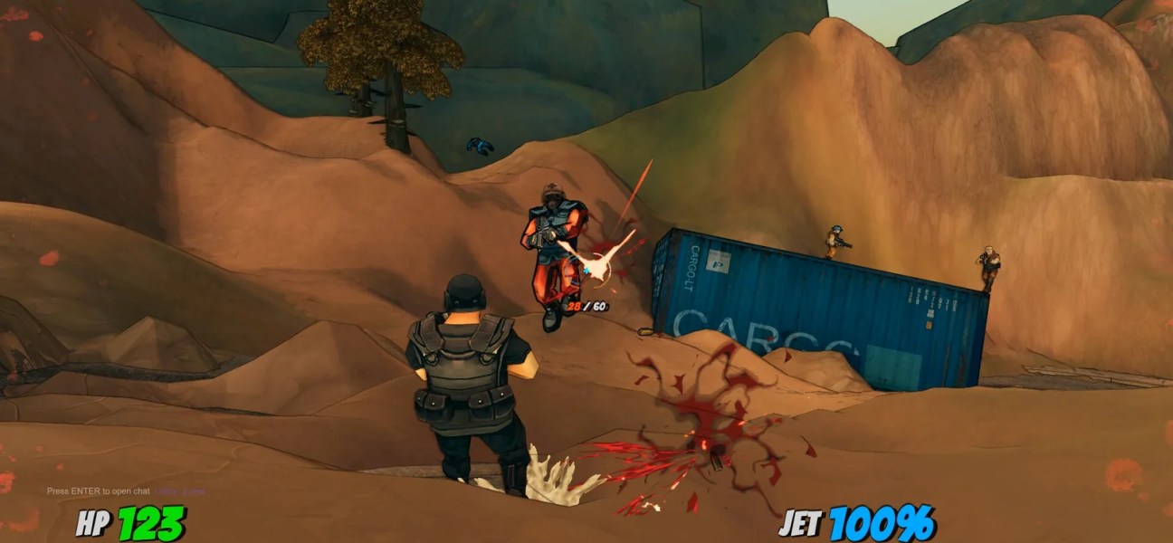 Action-packed scene from A2K: Jet Strikers featuring combat and movement.