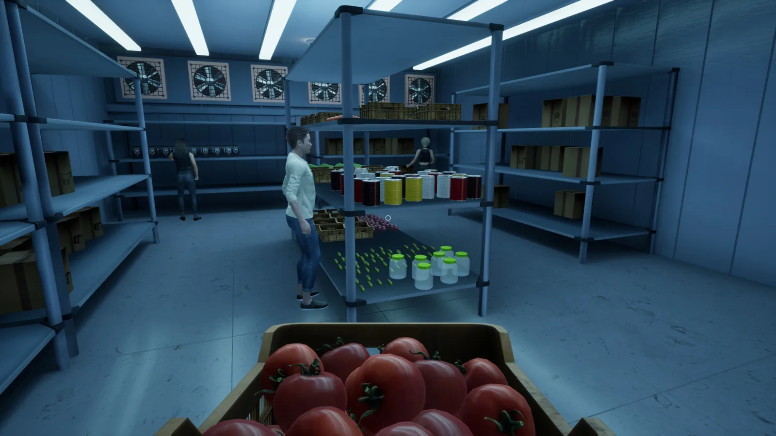 Inside the kitchen of Burger Shift: Team Rush with ingredients and characters