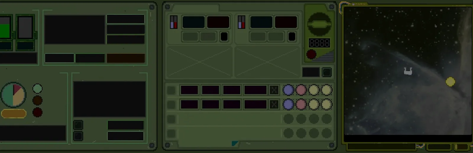 Deck & Conn game title screen with a sci-fi theme