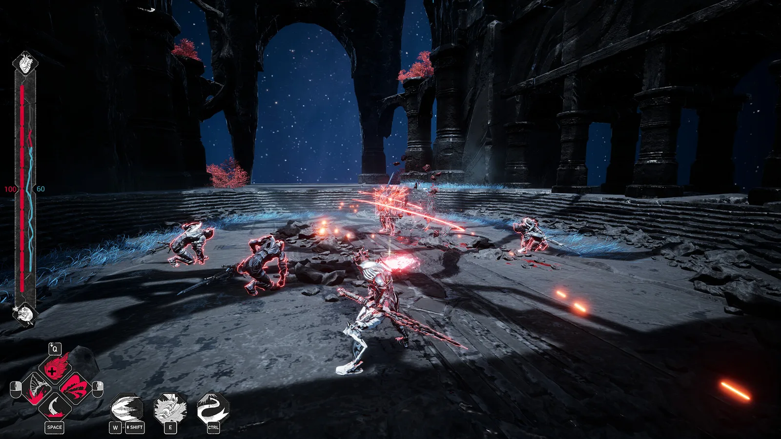 Intense combat scene in Mercy Incore featuring dynamic character action