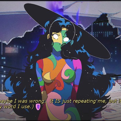 A character from Sucker for Love: Crush Landing in a vibrant, animated style.